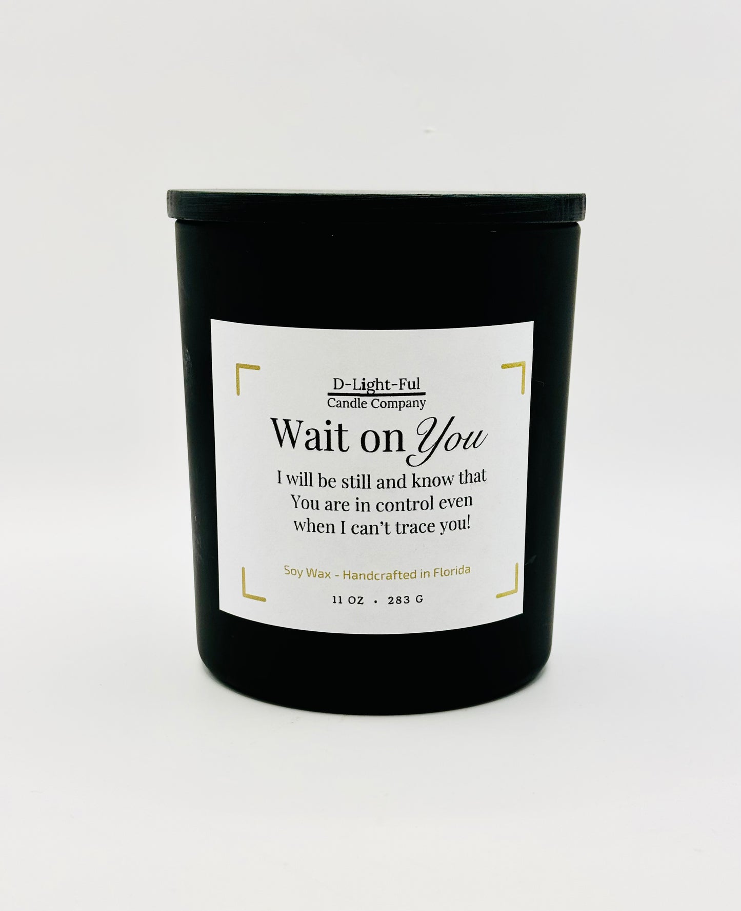 WAIT ON YOU MESSAGE CANDLE