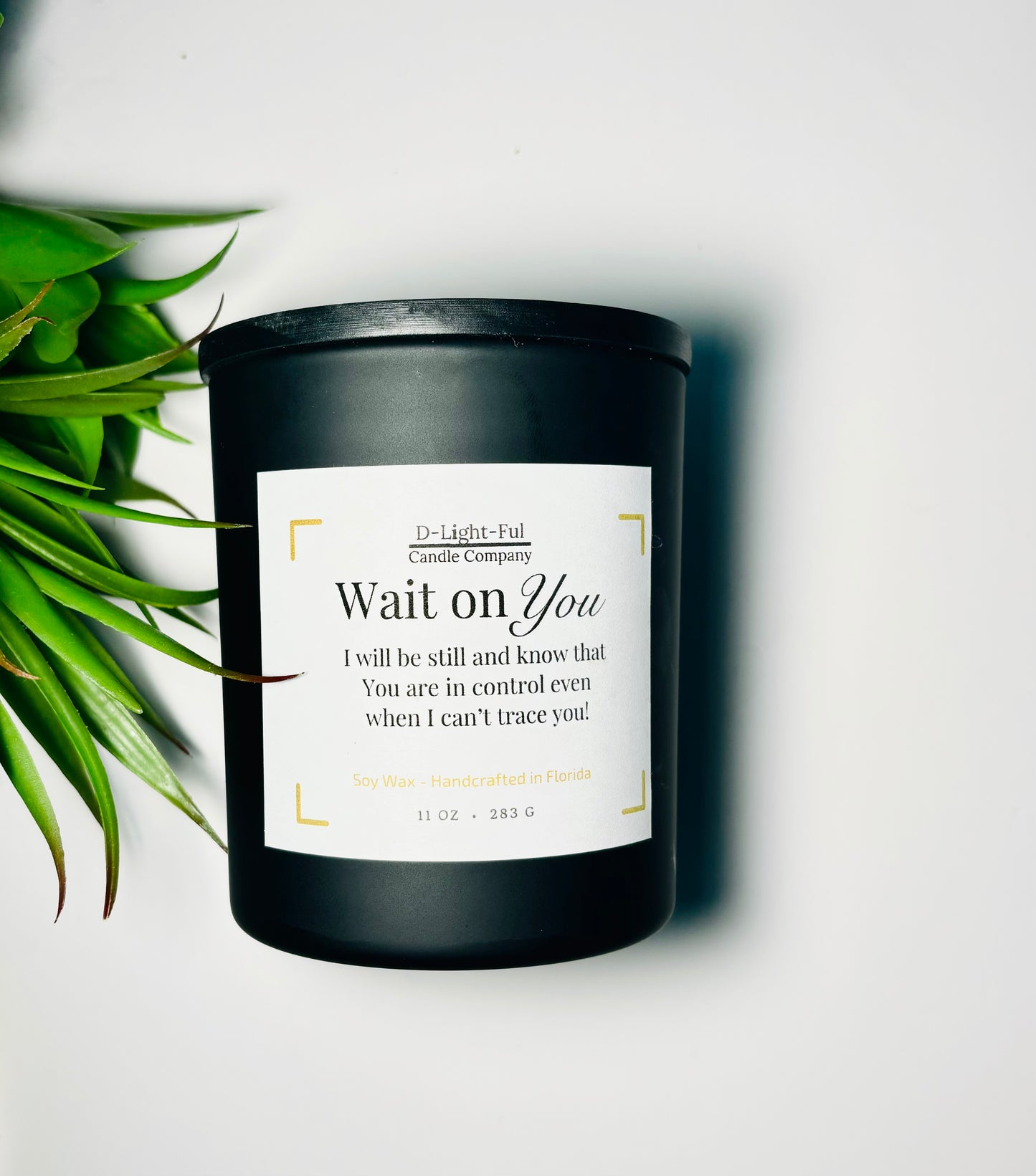 WAIT ON YOU MESSAGE CANDLE